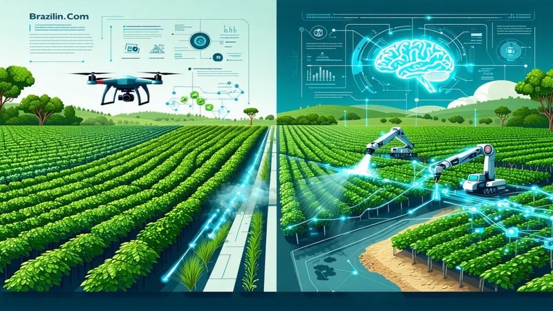 Ilustração: Agentes de IA da Nvidia: A Revolução Digital Chegando ao Agro Brasileiro